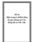 Đề tài: Hiện trạng ô nhiễm tiếng ồn giao thông tại Cầu Đông Hà từ 19h -24h