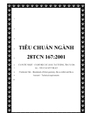  TIÊU CHUẨN NGÀNH 28TCN 167:2001CÁ NƯỚC NGỌT – CÁ BỐ MẸ CÁC LOÀI: TAI TƯỢNG, TRA VÀ BA SA – YÊU CẦU KỸ THUẬT Freshwater fish – Broodstock of Giant gouramy, Ba sa catfish and Ba sa bocourti – Technical 