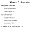 Data Structures and Algorithms - Chapter 5 -Searching