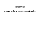 Lý thuyết xác suất thống kê - CHƯƠNG 5: CHỌN MẪU VÀ PHÂN PHỐI MẪU