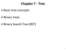 Data Structures and Algorithms - Chapter 7 -Tree
