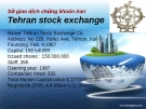 Sở giao dịch chứng khoán Iran Tehran stock exchange