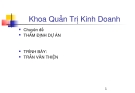 Thẩm định dự án - Khoa Quản trị Kinh doanh