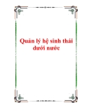 Quản lý hệ sinh thái dưới nước