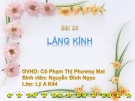 Giáo án Lý: Bài 28. Lăng kính