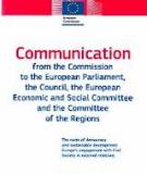 COMMUNICATION FROM THE COMMISSION TO THE EUROPEAN  PARLIAMENT, THE COUNCIL, THE EUROPEAN ECONOMIC AND SOCIAL  COMMITTEE AND THE COMMITTEE OF THE REGIONS