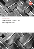 Audit reform: aligning risk    with responsibility