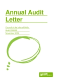 Annual Audit  Letter: Council of the Isles of Scilly   Audit 2008/09 