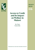 Access to Credit and Its Impact on Welfare in Malawi