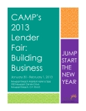 CAMP's  2013  Lender Fair:  Building  Business 