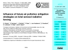 Inﬂuence of future air pollution mitigation strategies on total aerosol radiative forcing