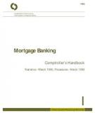 Mortgage Banking Comptroller’s Handbook