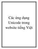 Các ứng dụng Unicode trong web tiếng Việt