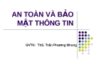 Bài giảng An toàn và bảo mật thông tin - Ths. Trần Phương Nhung