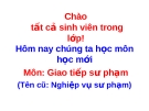 Giao tiếp sư phạm