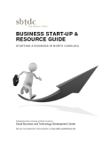 BUSINESS START-UP &  RESOURCE GUIDE  STARTING A BUSINESS IN NORTH CAROLINA 