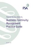 Financial Services Authority Business Continuity Management  Practice Guide