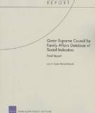 Qatar Supreme Council for Family Affairs Database of Social Indicators