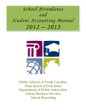 School Attendance and Student Accounting Manual 2012 – 2013