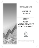 INTERMEDIATE GROUP - II PAPER 8: COST MANAGEMENT ACCOUNTING