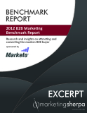 2012 B2B Marketing Benchmark Report - Research and insights on attracting and converting the modern B2B buyer