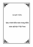 Luận văn đề tài :  Quy trình kiểm toán trong kiểm toán nội bộ ở Việt Nam