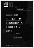 ARCHITONIC guide stockho lm Furniture  & Light Fair 2013