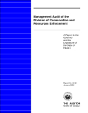 Management Audit of the Division of Conservation and Resources Enforcement