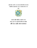 Báo cáo các hệ tri thức - đề tài: giải trò sudoku