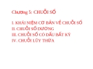 Chương 5: CHUỖI SỐ