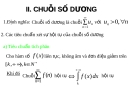 CHUỖI SỐ DƯƠNG