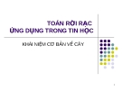 Bài giảng Toán rời rạc ứng dụng trong tin học - Chương 4: Khái niệm cơ bản về cây