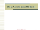 Bài 2: Các mô hình dữ liệu