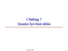 Chương 7: Quản lý bộ nhớ