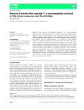 Báo cáo khoa học:  Relaxin-3⁄ insulin-like peptide 7, a neuropeptide involved in the stress response and food intake Masaki Tanaka