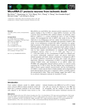 Báo cáo khoa học: MicroRNA-21 protects neurons from ischemic death