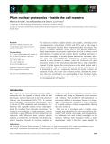 Báo cáo khoa học: Plant nuclear proteomics – inside the cell maestro