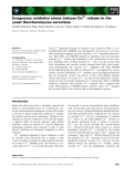 Báo cáo khoa học: Exogenous oxidative stress induces Ca2+ release in the yeast Saccharomyces cerevisiae