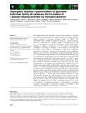 Báo cáo khoa học: Aspergillus nidulans a-galactosidase of glycoside hydrolase family 36 catalyses the formation of a-galacto-oligosaccharides by transglycosylation