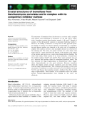 Báo cáo khoa học: Crystal structures of isomaltase from Saccharomyces cerevisiae and in complex with its competitive inhibitor maltose