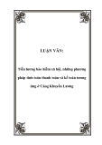 LUẬN VĂN:  Tiền lương bảo hiểm xã hội, những phương pháp tính toán thanh toán và kế toán tương ứng ở Cảng Khuyến Lương