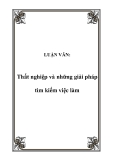 LUẬN VĂN:  Thất nghiệp và những giải pháp tìm kiếm việc làm