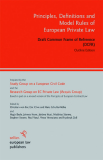 Principles, Defi nitions and Model Rules of European Private Law