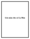 Lên màu cho cá La Hán