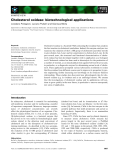 Báo cáo khoa học:  Cholesterol oxidase: biotechnological applications Loredano Pollegioni, Luciano Piubelli and Gianluca Molla