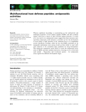 Báo cáo khoa học:  Multifunctional host defense peptides: antiparasitic activities