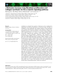 Báo cáo khoa học: a-Defensins increase lung ﬁbroblast proliferation and collagen synthesis via the b-catenin signaling pathway