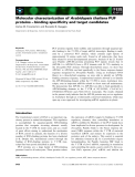 Báo cáo khoa học: Molecular characterization of Arabidopsis thaliana PUF proteins – binding speciﬁcity and target candidates