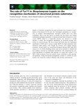 Báo cáo khoa học: The role of Tyr71 in Streptomyces trypsin on the recognition mechanism of structural protein substrates