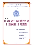 Luận văn: Hiện trạng vệ sinh môi trường tại thành phố Hồ Chí Minh